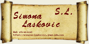 Simona Lasković vizit kartica